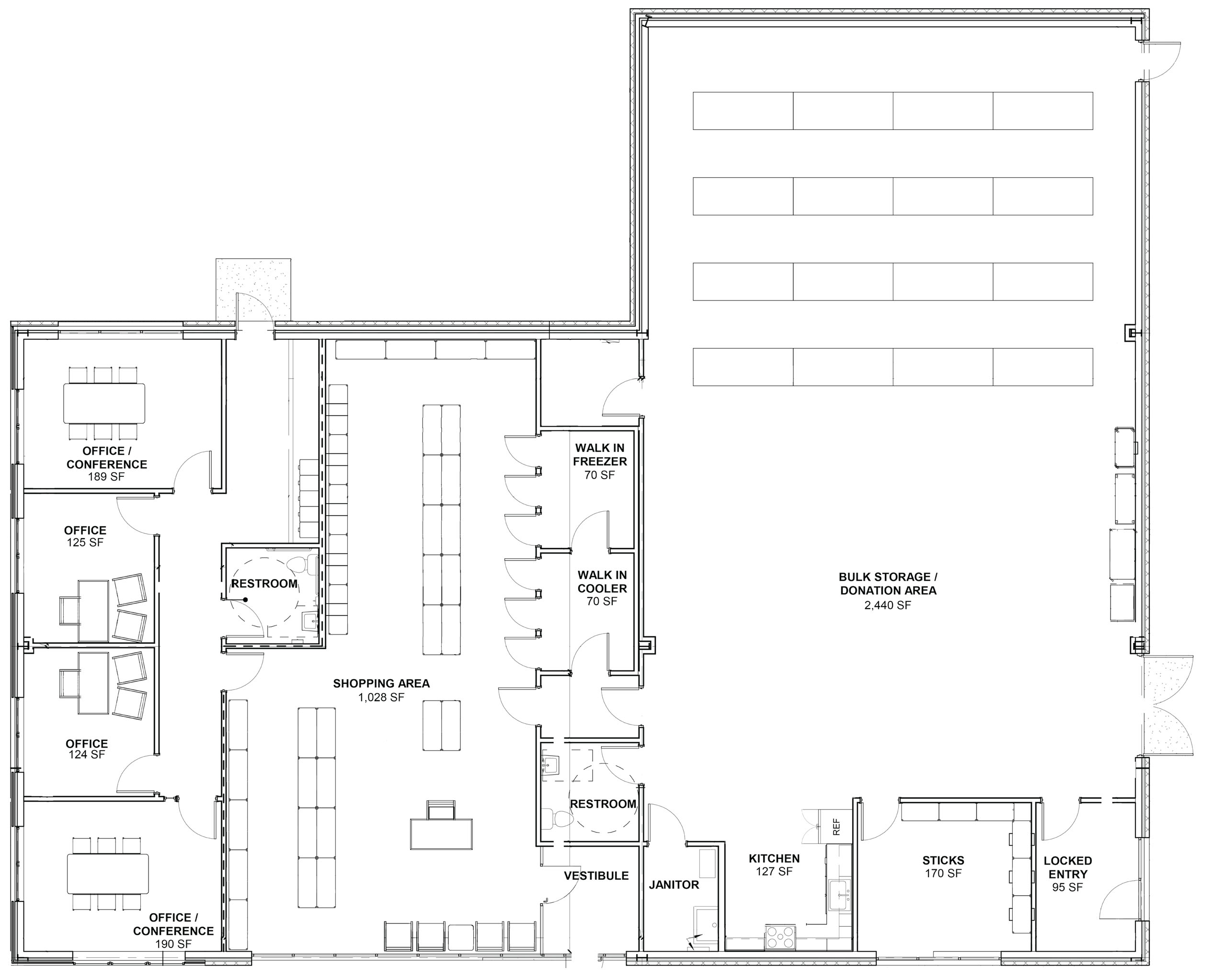 Blueprint of the Proposed Future Building Layout of Ministries Unlimited